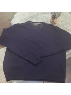 BLACK BROWN 1826 LAMBSWOOL SWEATER